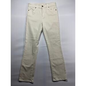 Adriano Goldschmied Women's Mari Crop High Rise Slim Straight Jeans -27 (28x27)